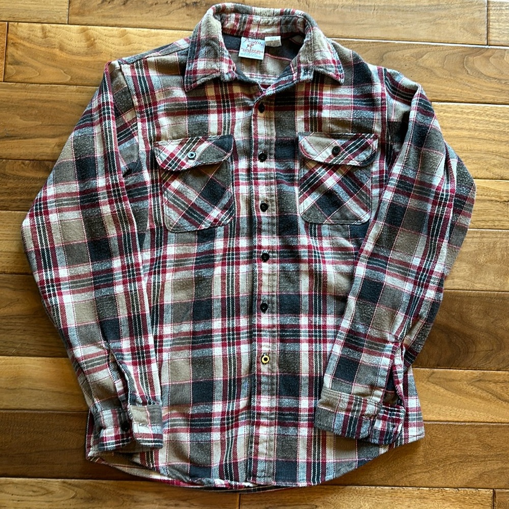 Vtg Prentiss plaid flannel button up